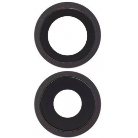 Apple iPhone 11 sklo kamery (2ks) (černá) (s rámem)