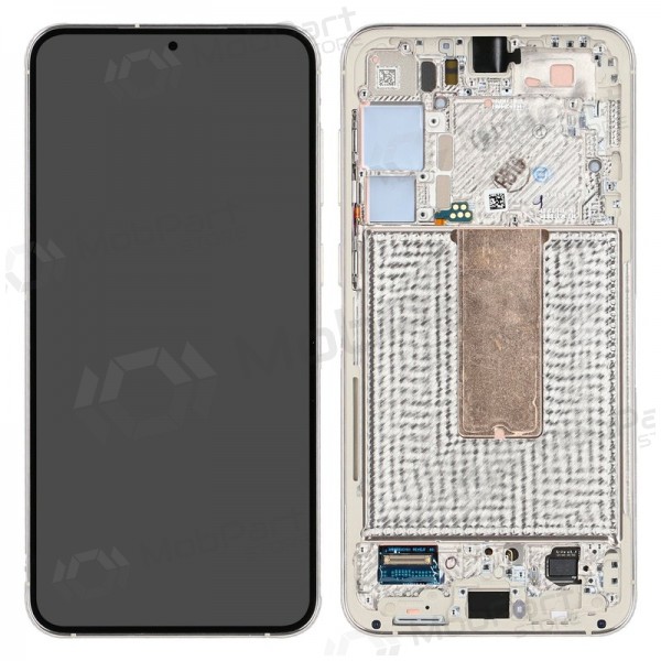 Samsung Galaxy S23+ displej (kreminė) (s rámem) (originál)