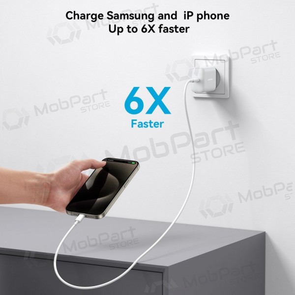 Nabíječka Joyroom JR-TCF24 USB-C PD30W + USB-C to USB-C cable 1.0m bílý