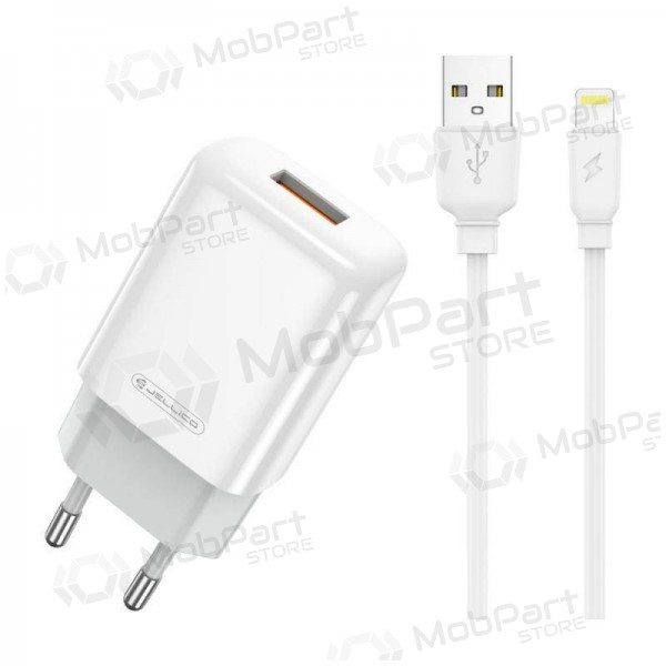 Nabíječka buitinis Jellico EU01 2.4A USB + Lightning bílý