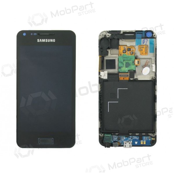 Samsung i9070 Galaxy S Advance displej (černá) (s rámem) (service pack) (originál)