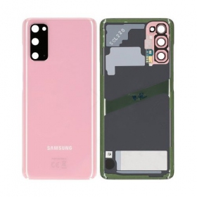 Samsung G981F / G980 Galaxy S20 zadní kryt baterie růžový (Cloud Pink) (použitý grade C, originál)