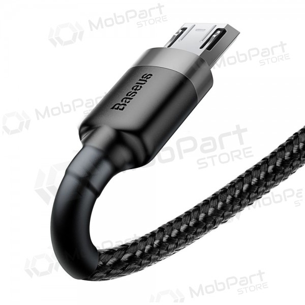 USB kabel Baseus Cafule Type-C 2.0m 2.0A (šedá-černá) CATKLF-CG1