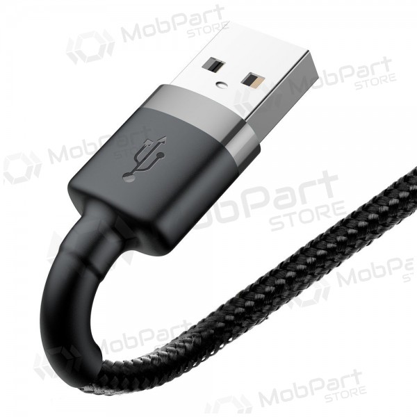 USB kabel Baseus Cafule USB-A to Lightning 1.5A 2.0m šedá-černá CALKLF-CG1