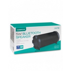 Bluetooth přenosný reproduktor OMEGA OG71 BAZOOKA (MicroSD, handsfree,FM, AUX) (černá)