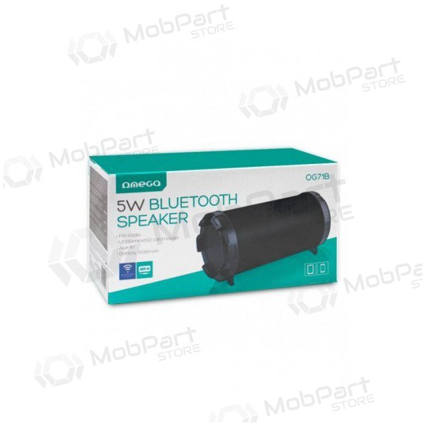 Bluetooth přenosný reproduktor OMEGA OG71 BAZOOKA (MicroSD, handsfree,FM, AUX) (černá)