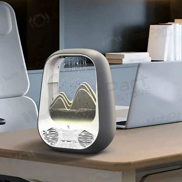 Relaxační Bluetooth reproduktor s RGB osvětlením Relaxing Rain šedý