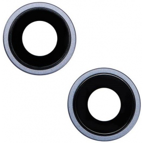 iPhone 14 / 14 Plus sklo kamery (2ks) (modrý) (s rámem)