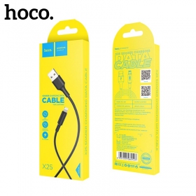USB kabel HOCO X25 lightning 1.0m (černá)