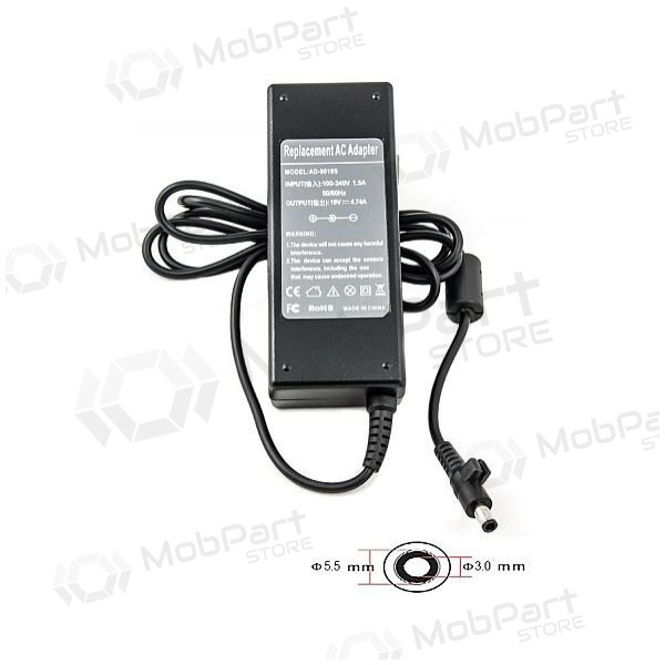 SAMSUNG 90W: 19V, 4.74A nabíječka na notebooku