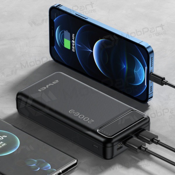 Externí baterie Power Bank Awei P6K 5V/2.1A 20000mAh černá