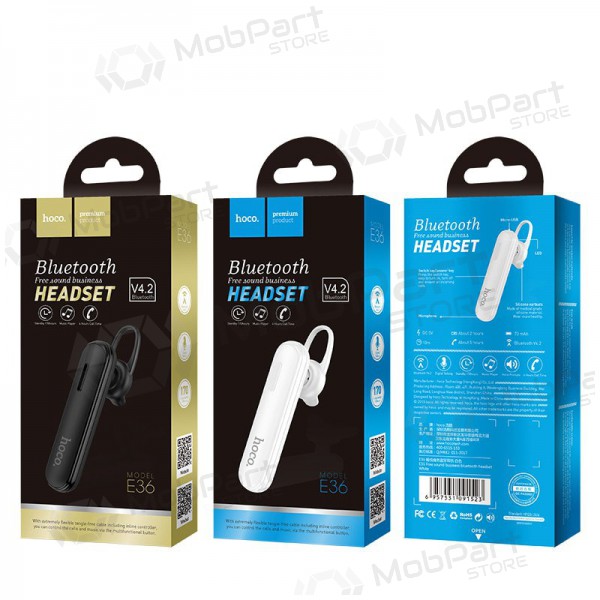 Bezdrátový handsfree Hoco E36 černá