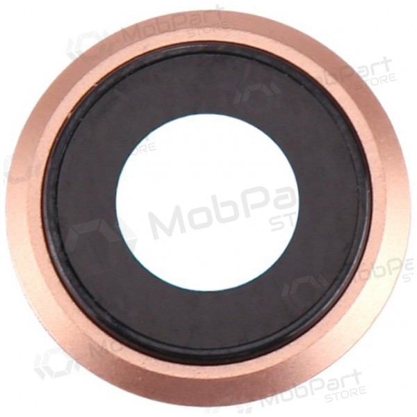 Apple iPhone 8 / SE 2020 sklo kamery (zlatý) (s rámem)
