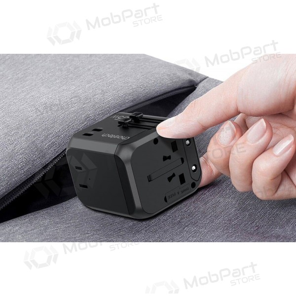 Univerzální kelioninis nabíječka Choetech PD5008 30W USB-C/3xUSB-A černá