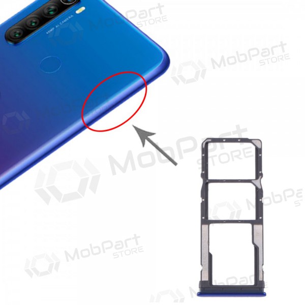 Xiaomi Redmi Note 8 / Redmi Note 8 2021 SIM držák karty modrý (Neptune Blue)