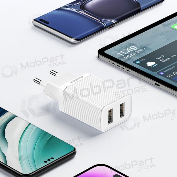 Nabíječka Awei C15L-EU 2xUSB-A 10W + USB to Lightning cable bílý