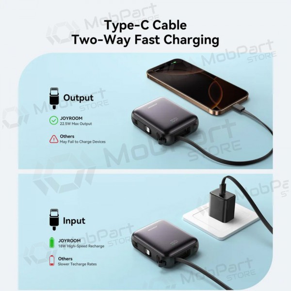 Externí baterie Power Bank Joyroom JR-PBF27 22.5W Mini 10000mAh černá